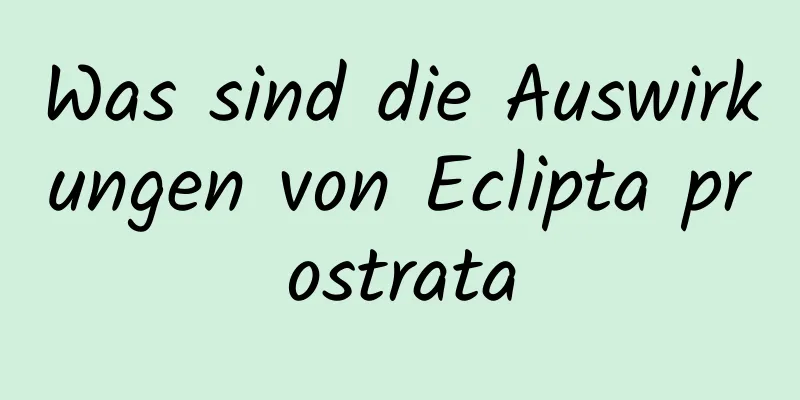Was sind die Auswirkungen von Eclipta prostrata
