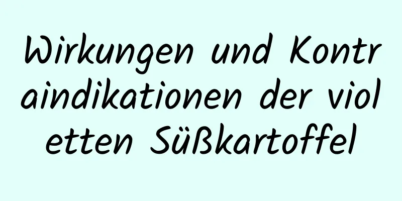 Wirkungen und Kontraindikationen der violetten Süßkartoffel