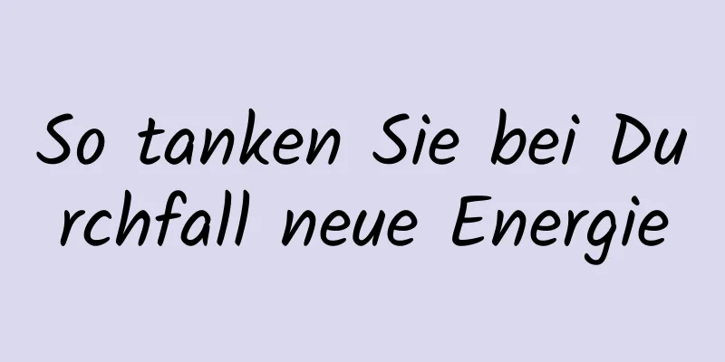 So tanken Sie bei Durchfall neue Energie