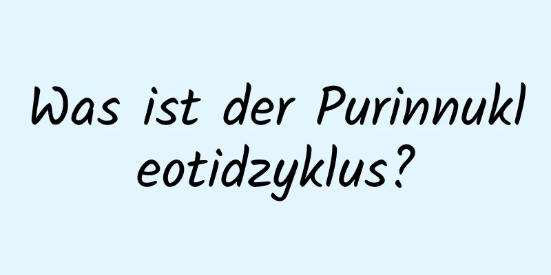 Was ist der Purinnukleotidzyklus?