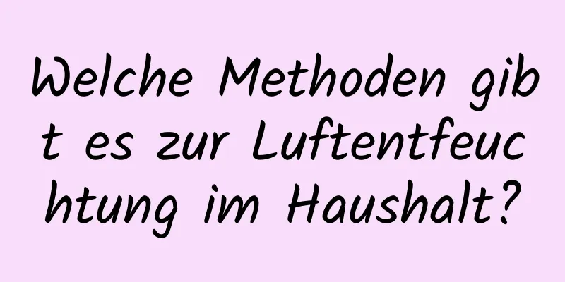 Welche Methoden gibt es zur Luftentfeuchtung im Haushalt?