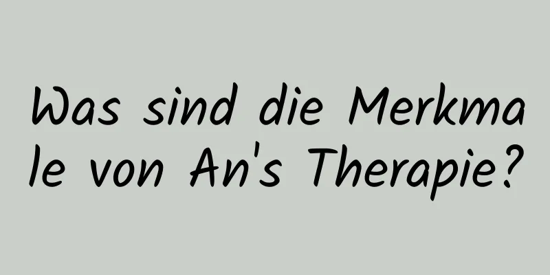 Was sind die Merkmale von An's Therapie?