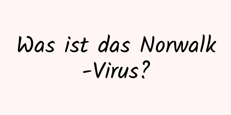 Was ist das Norwalk-Virus?