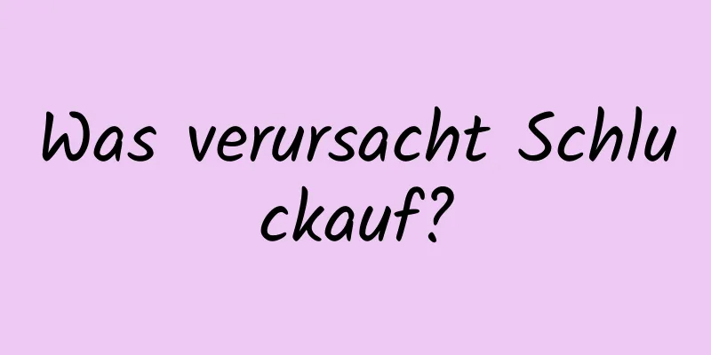 Was verursacht Schluckauf?