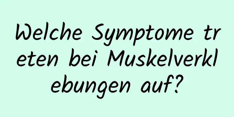 Welche Symptome treten bei Muskelverklebungen auf?