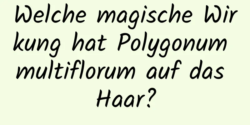 Welche magische Wirkung hat Polygonum multiflorum auf das Haar?