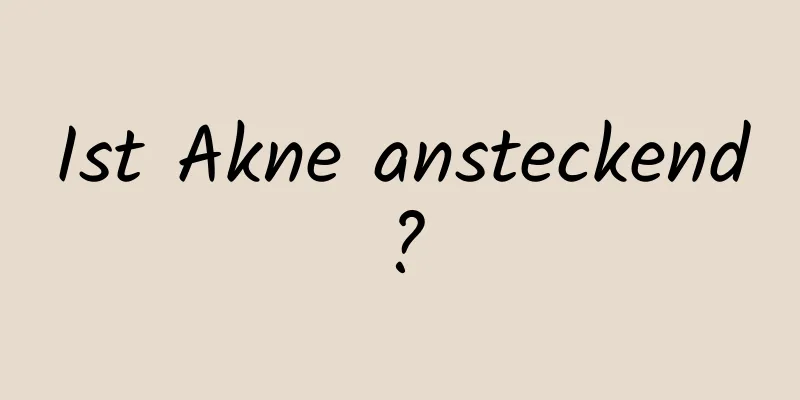 Ist Akne ansteckend?