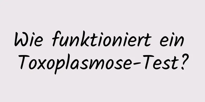 Wie funktioniert ein Toxoplasmose-Test?