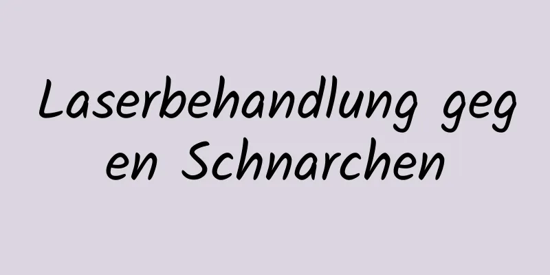 Laserbehandlung gegen Schnarchen
