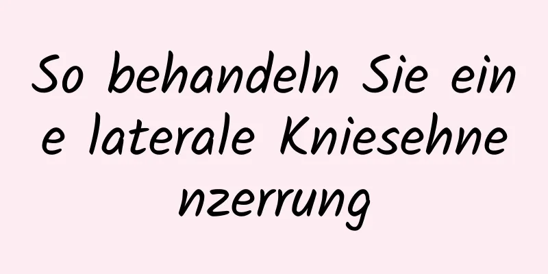 So behandeln Sie eine laterale Kniesehnenzerrung