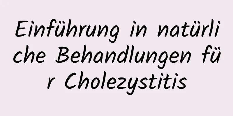 Einführung in natürliche Behandlungen für Cholezystitis
