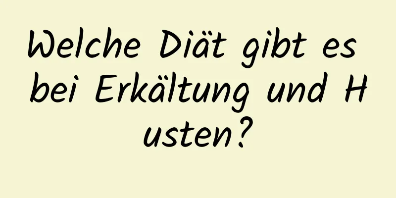 Welche Diät gibt es bei Erkältung und Husten?