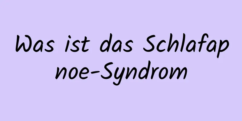 Was ist das Schlafapnoe-Syndrom
