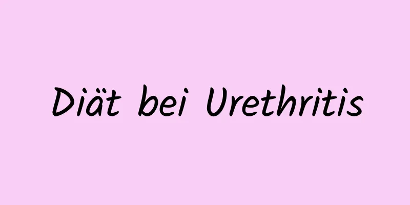 Diät bei Urethritis
