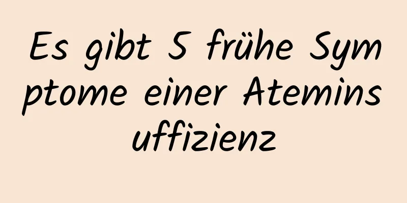 Es gibt 5 frühe Symptome einer Ateminsuffizienz