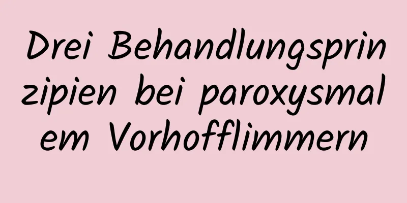 Drei Behandlungsprinzipien bei paroxysmalem Vorhofflimmern