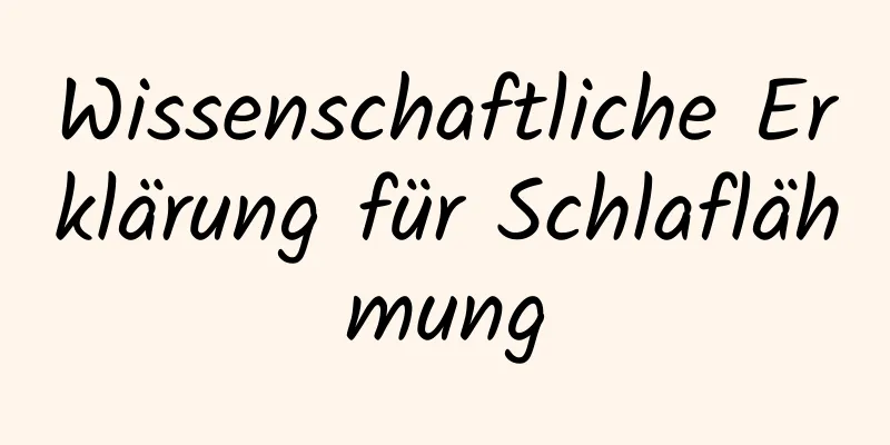 Wissenschaftliche Erklärung für Schlaflähmung