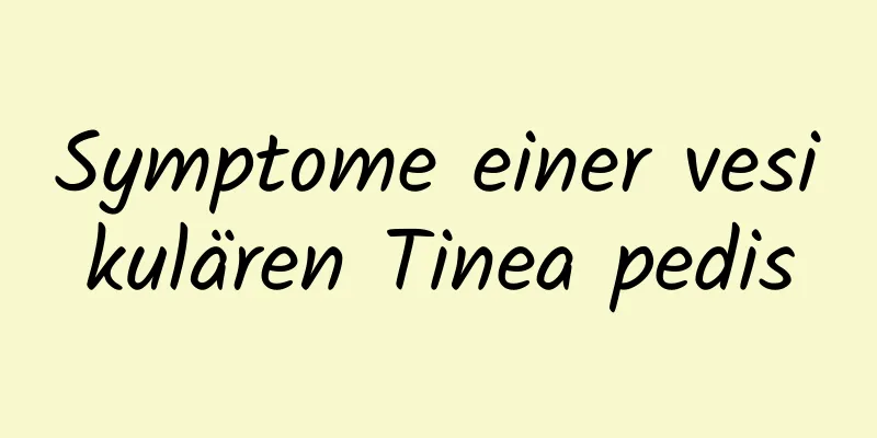 Symptome einer vesikulären Tinea pedis