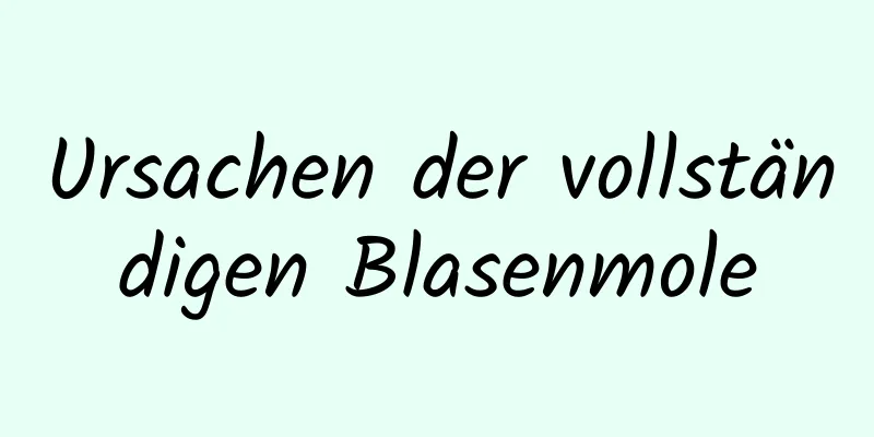 Ursachen der vollständigen Blasenmole
