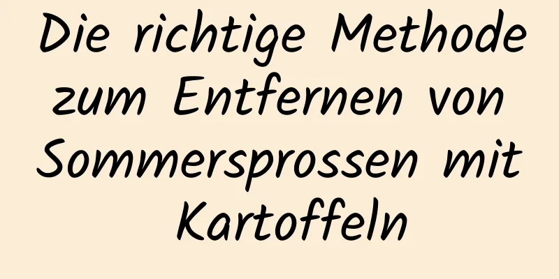 Die richtige Methode zum Entfernen von Sommersprossen mit Kartoffeln