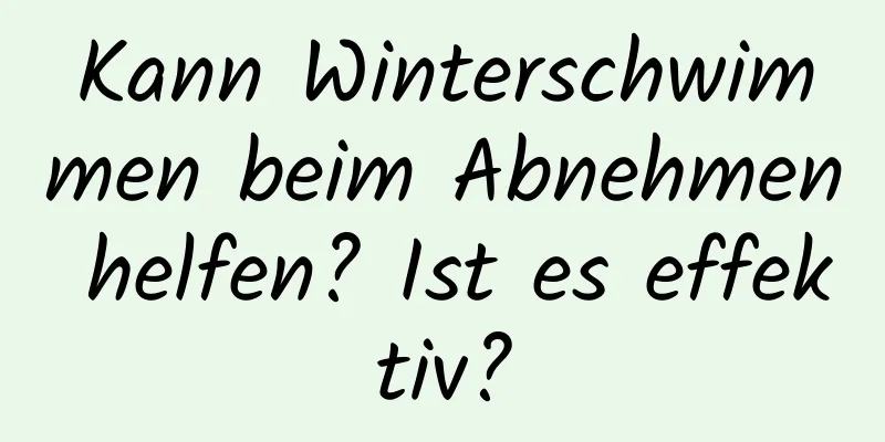 Kann Winterschwimmen beim Abnehmen helfen? Ist es effektiv?