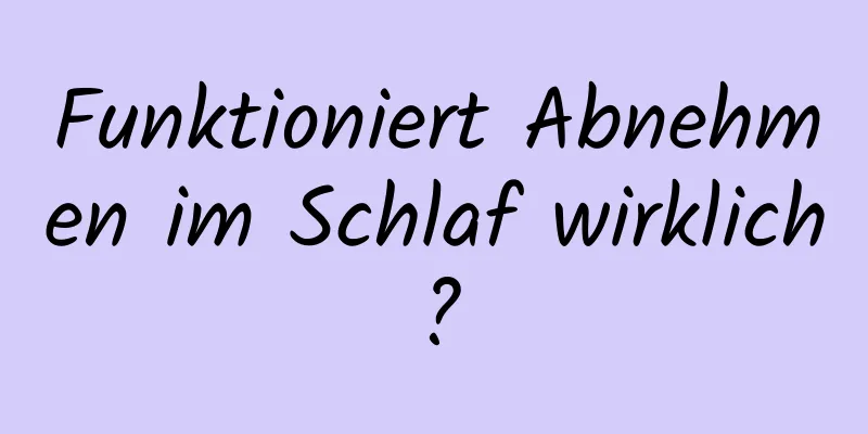 Funktioniert Abnehmen im Schlaf wirklich?
