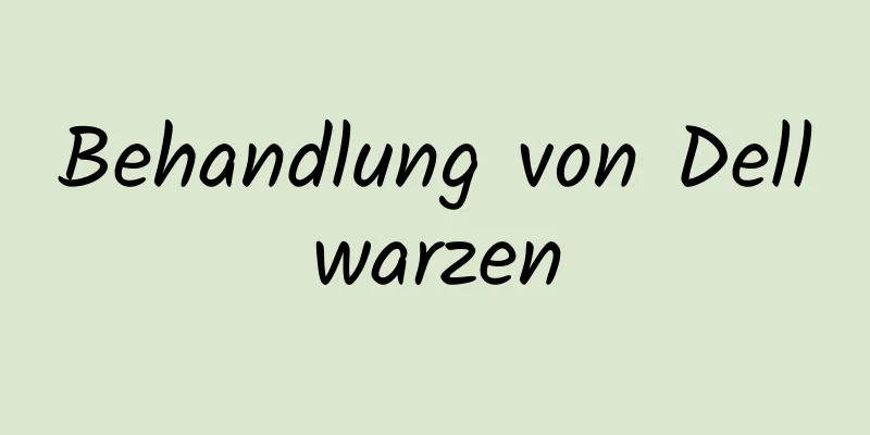 Behandlung von Dellwarzen