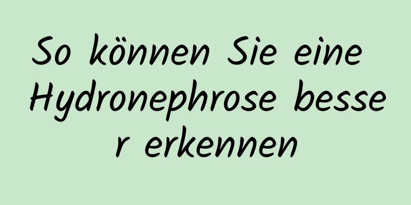 So können Sie eine Hydronephrose besser erkennen