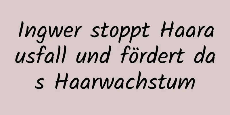Ingwer stoppt Haarausfall und fördert das Haarwachstum