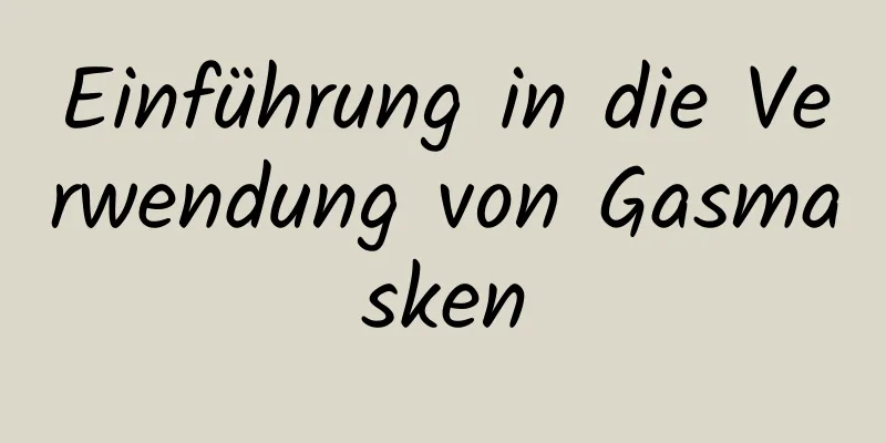 Einführung in die Verwendung von Gasmasken