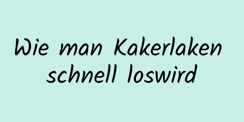 Wie man Kakerlaken schnell loswird