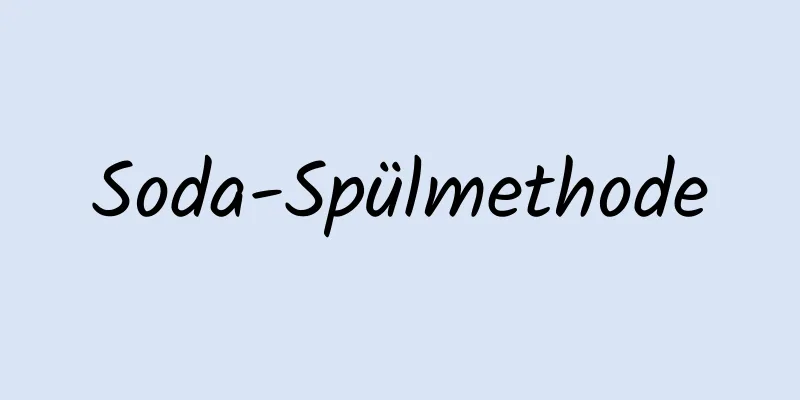 Soda-Spülmethode