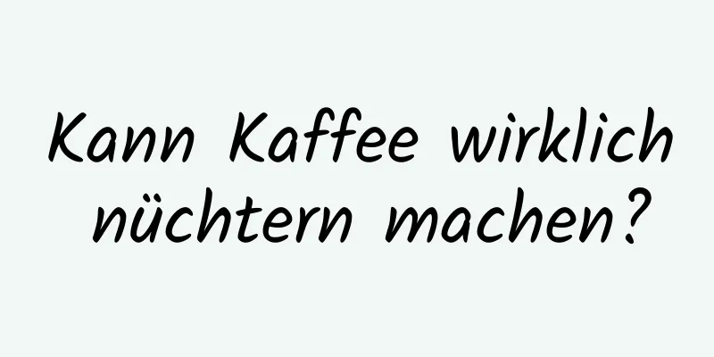 Kann Kaffee wirklich nüchtern machen?