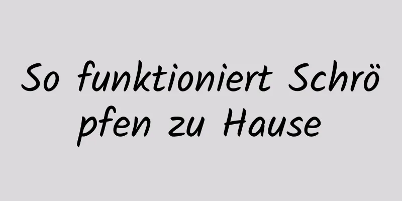 So funktioniert Schröpfen zu Hause