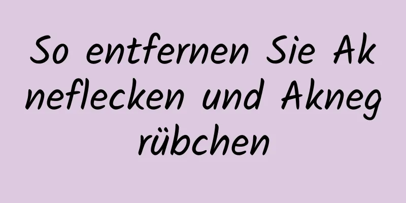 So entfernen Sie Akneflecken und Aknegrübchen