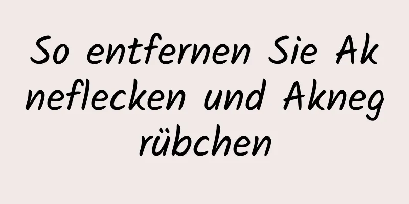 So entfernen Sie Akneflecken und Aknegrübchen