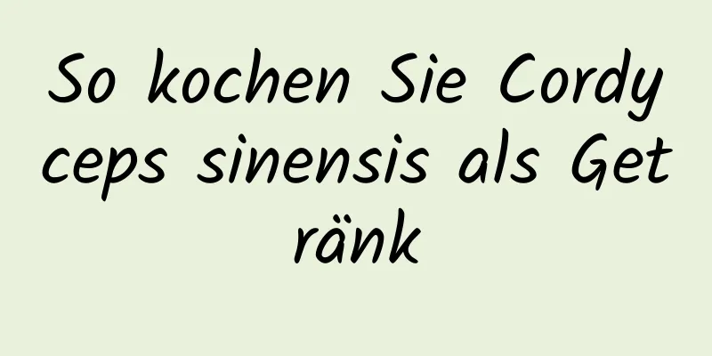 So kochen Sie Cordyceps sinensis als Getränk