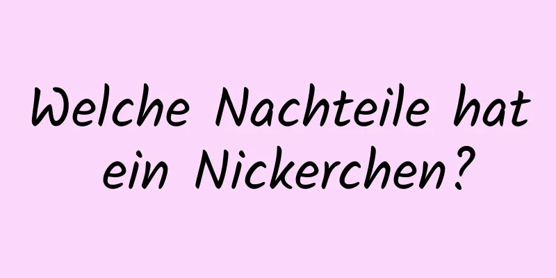 Welche Nachteile hat ein Nickerchen?