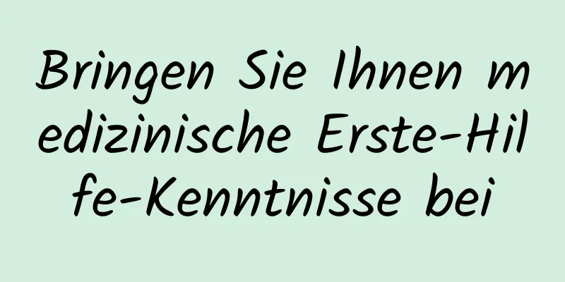 Bringen Sie Ihnen medizinische Erste-Hilfe-Kenntnisse bei