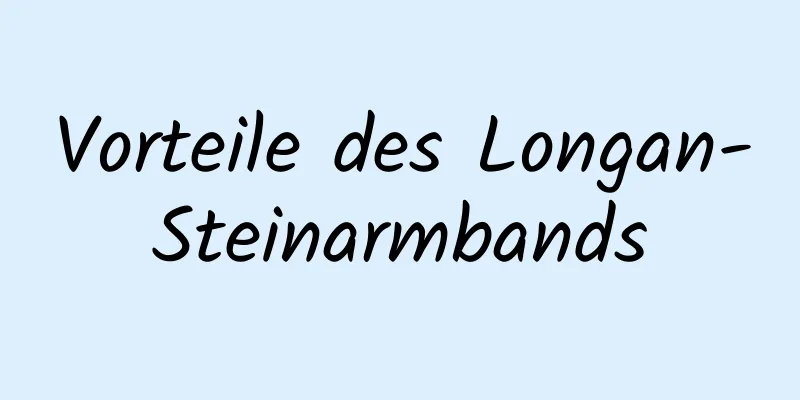 Vorteile des Longan-Steinarmbands