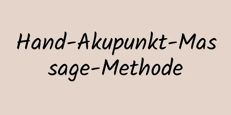 Hand-Akupunkt-Massage-Methode
