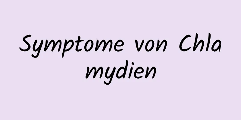 Symptome von Chlamydien