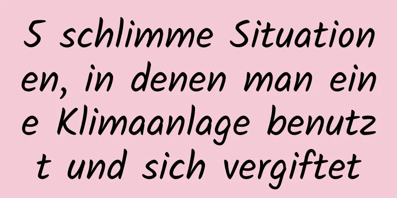 5 schlimme Situationen, in denen man eine Klimaanlage benutzt und sich vergiftet