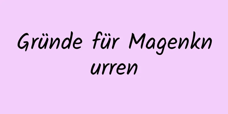 Gründe für Magenknurren