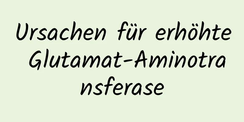 Ursachen für erhöhte Glutamat-Aminotransferase