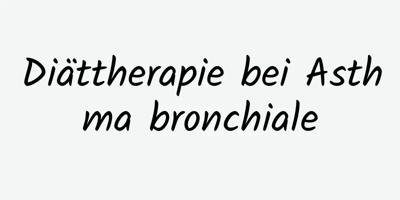 Diättherapie bei Asthma bronchiale