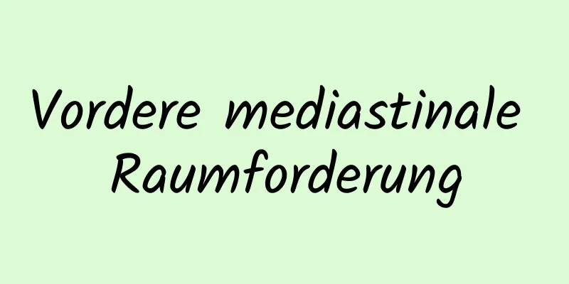 Vordere mediastinale Raumforderung