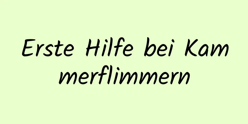 Erste Hilfe bei Kammerflimmern