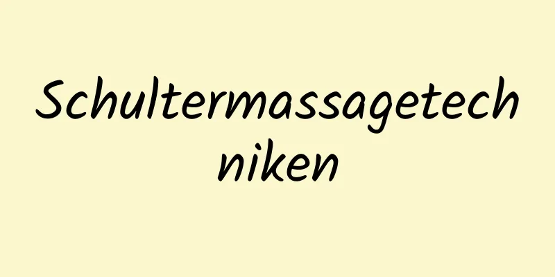 Schultermassagetechniken