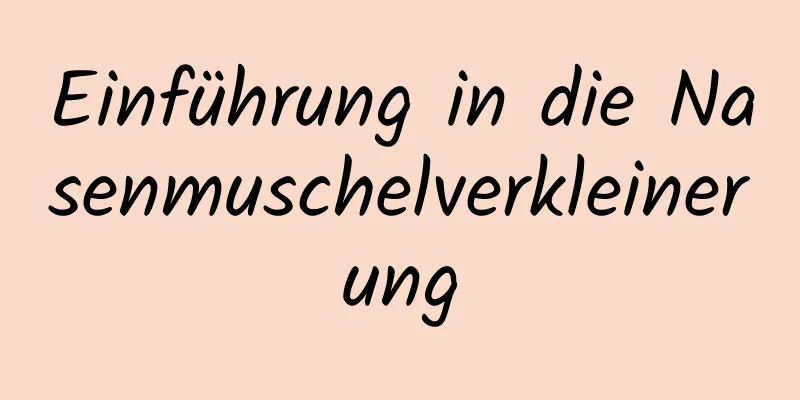Einführung in die Nasenmuschelverkleinerung